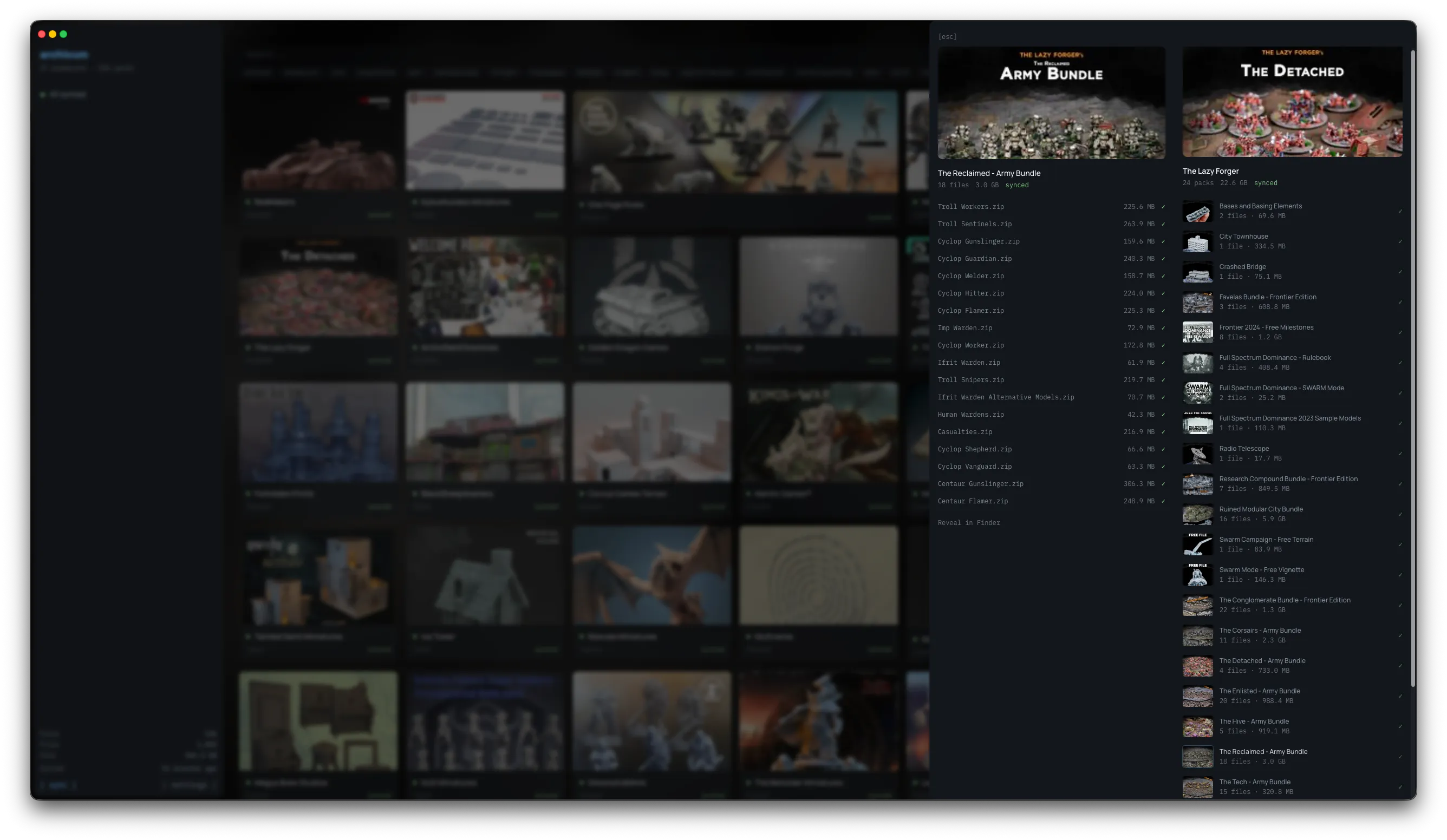 Archivum producer browser screenshot